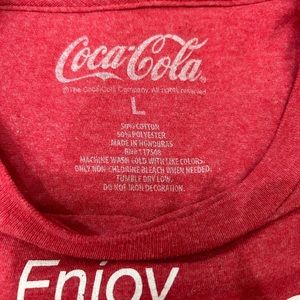 Red CocaCola Crop Top Size Small